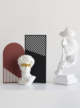 高级感轻奢摆件酒柜样板间客厅电视橱柜艺术摆设现代软装饰品