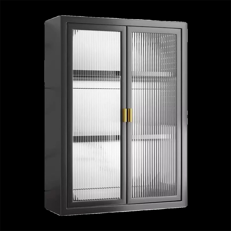 厨房置物架免打孔壁挂多功能带门防尘调味品调料收纳柜墙上储物柜,淘宝优惠券,粉丝福利购,淘宝优惠卷