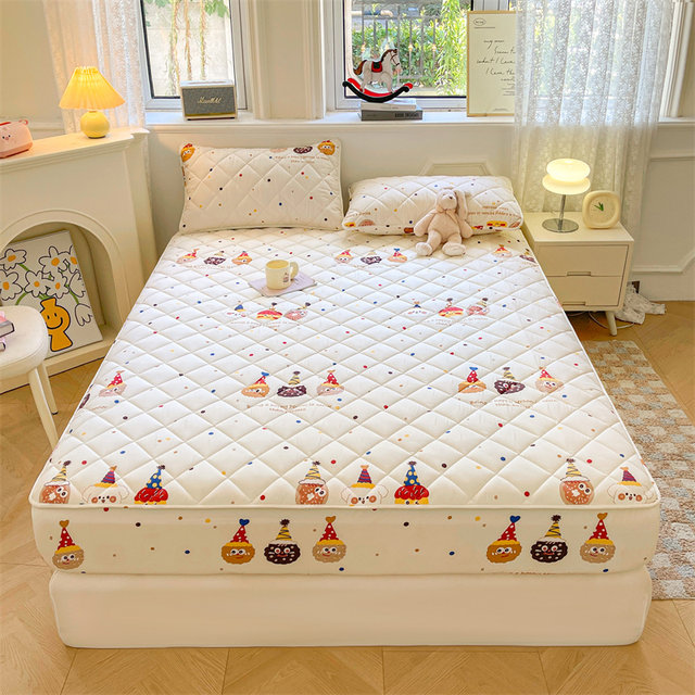 2025 new printed cotton wool bed cover