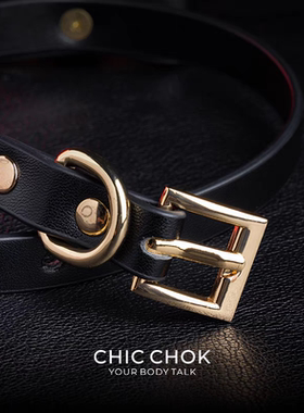 CHICCHOK原创高级感项圈女m黑金蝴蝶机choker高级感颈环定制颈圈