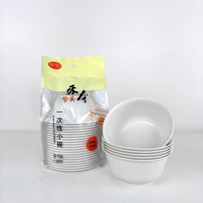 一次性碗家用独立包装厂家直销酒店商用批发餐饮户外汤勺餐具套装