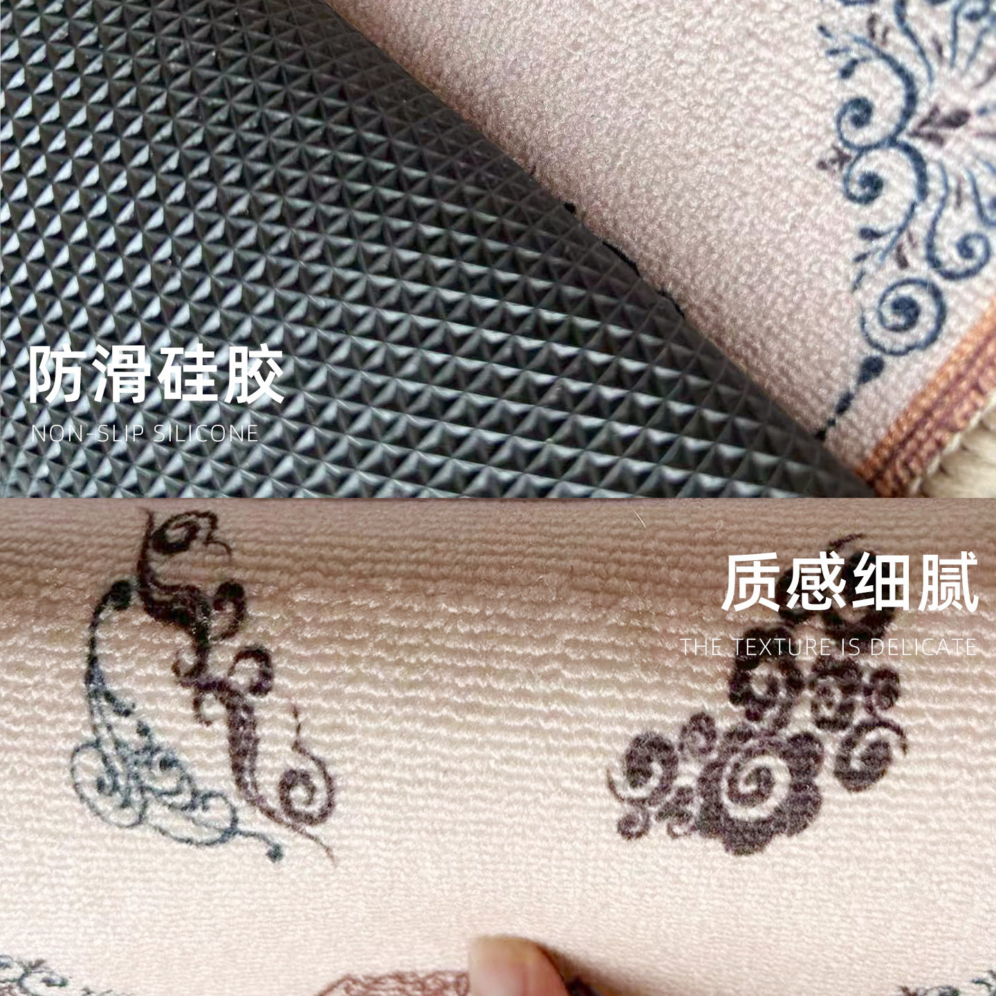 跨境出口东南亚新中式感入户门地垫进门耐脏脚垫玄关入门地毯入户,淘宝优惠券,粉丝福利购,淘宝优惠卷