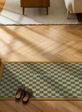 脚打理地垫满铺复古垫法式蹭剪裁易玄关家用地皮革垫子可进门防滑