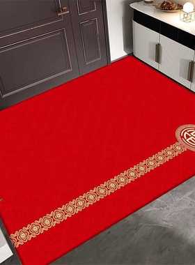 爱尔兰红色门脚垫地垫门口进防滑别墅除尘门外免洗耐脏家用地毯入
