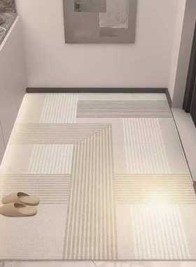 菲律宾好高级进门家用垫玄关防滑垫绒门打理脚垫耐磨感入户风奶油