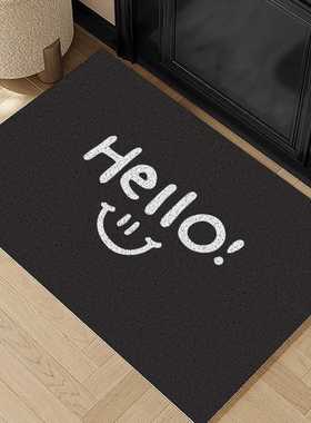 Wish高级刮泥简约入户门蹭家用感地垫文字丝脚垫土耐脏垫门口圈地