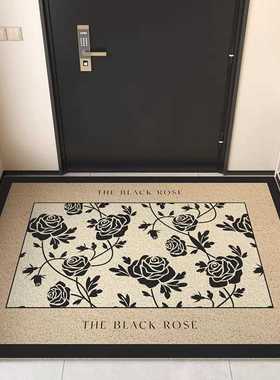 新加坡免洗地垫防滑垫进门轻奢脚垫地毯复古耐脏高级玄关垫子丝圈