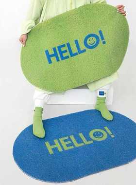 Emag玄关防滑ins裁剪垫卧室门入户门字母丝门口跨境脚垫地垫垫可