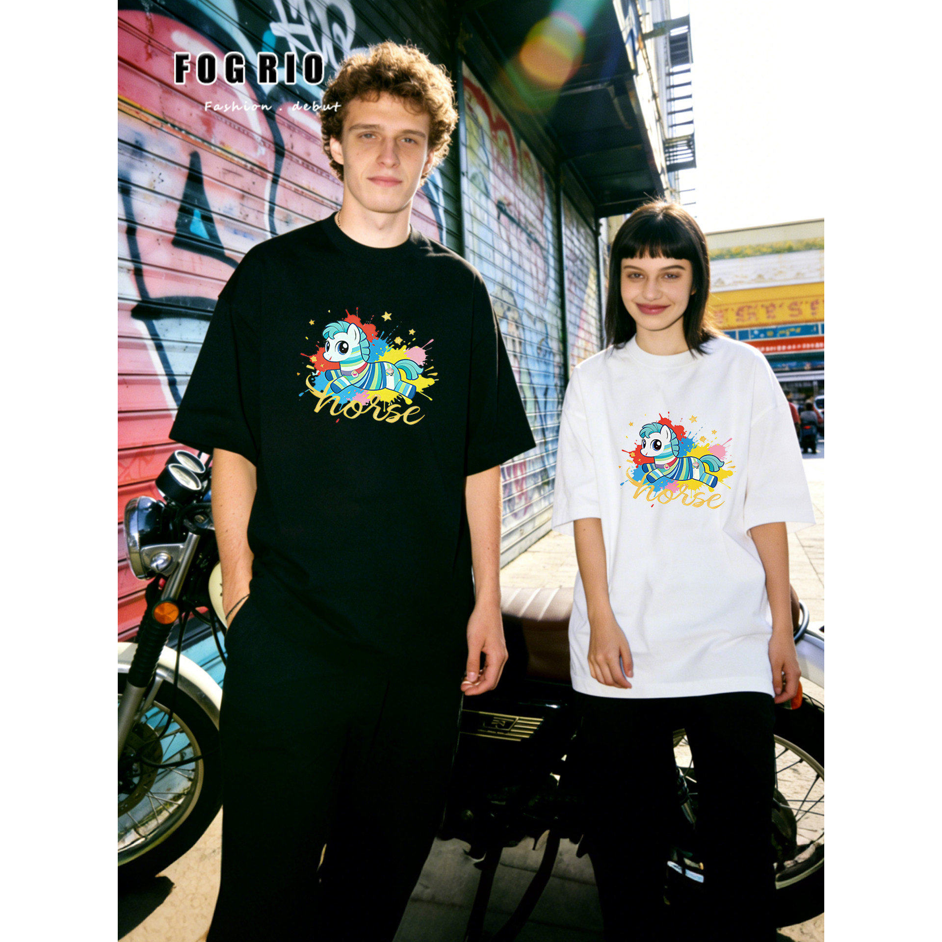 FOGRIO！美式高街重磅纯棉短袖T恤