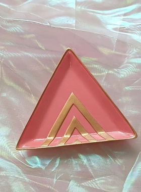 首饰展示托盘 珠宝饰品道具拍摄创意摆件树脂收纳托盘首饰碟