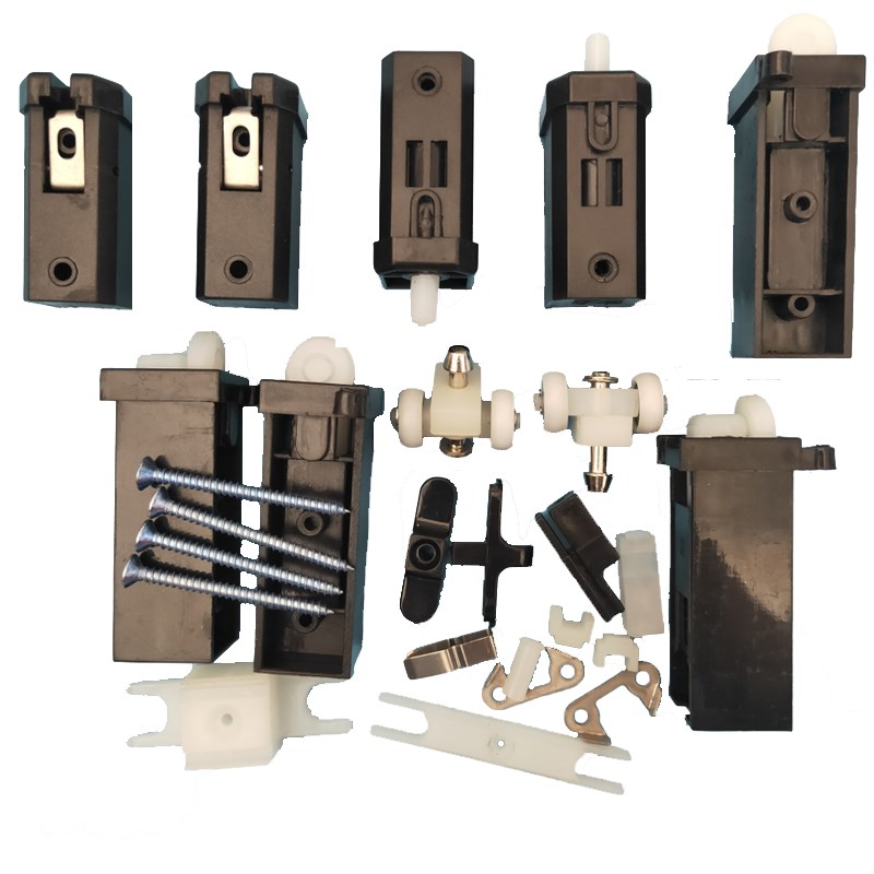 折叠门纱窗配件纱j门厨房卫生间铝合金门整套五金配件老款吊轮滑 - 图3