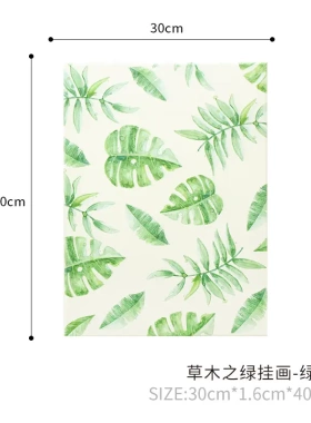 简约北欧小清新装饰画 客厅沙发背景三联挂画 木板画壁画