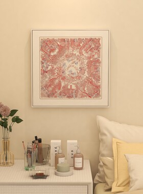 北欧小清新客厅装饰画卧室床头挂画复古美式餐厅画抽象玄关柜摆画
