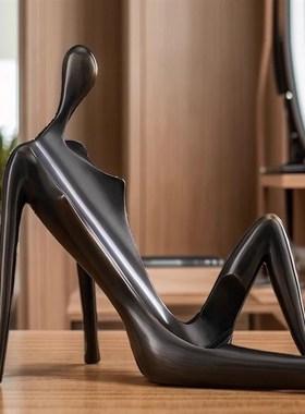 红酒架摆件轻奢高档高级意t式极简摆件客厅玄关装饰品摆件乔迁礼