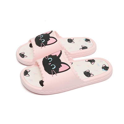 2026家居室内网红卡通防滑软底花瓣猫咪可爱拖鞋防滑软底洗澡凉拖