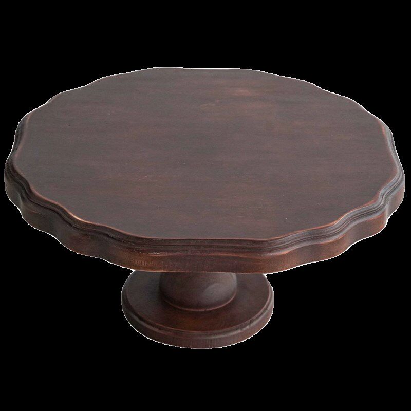 润家家居法式实木托盘中古风木质高脚水果盘香薰盘装饰置物甜品盘,淘宝优惠券,粉丝福利购,淘宝优惠卷