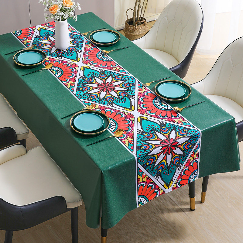 桌布防水防油防烫免洗中式餐桌台布长方形茶几布艺饭桌电视柜盖巾,淘宝优惠券,粉丝福利购,淘宝优惠卷