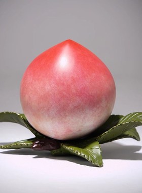 威弗列德铜摆件《寿桃》黄铜工艺品饰品长辈祝寿送礼礼品蟠桃装饰