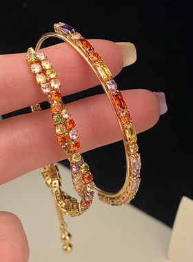 Ivy镀真金彩色多巴胺手镯