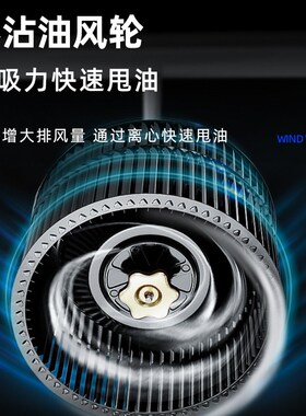 抽油烟商用小型饭店农村土灶直大吸力烟罩净化器环保一体