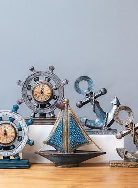 海洋覆古小摆件玄关欧式创意家居摆设客厅服装餐厅酒柜店铺装饰品