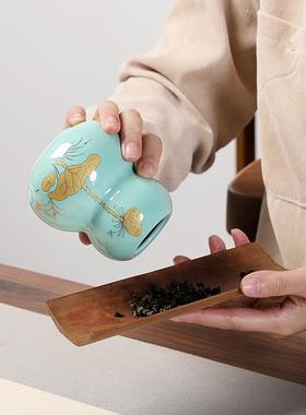 新中式招财小葫芦陶瓷罐创意摆件家居饰品客厅玄关茶室桌面装饰品