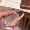 Girl Xingji~Sweet Fork Pink Diamond Star Ring