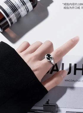 网红潮人同款勾勾戒指手镯日韩个性简约嘻哈男女情侣指环流行