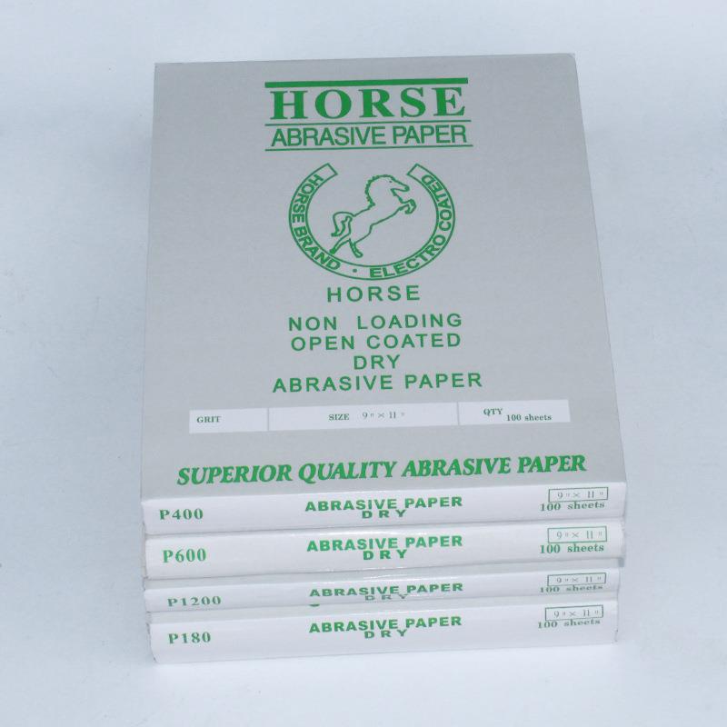 Latex paper White Horse dry sanding paper dry sand sandpaper woodworking latex furniture paint abrasive abrasive coating
