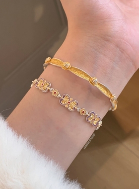 紫丁香国风新中式复古手链