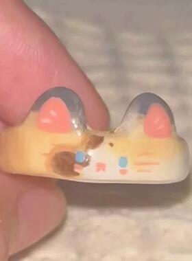 童趣卡通布偶猫戒指可爱少女心个性创意指环小众高级感闺蜜食指戒