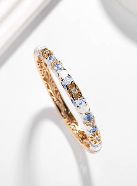 小红书同款景泰蓝掐丝珐琅手镯