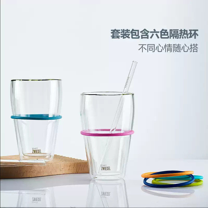 德国进口水晶玻璃杯双层耐热透明凉水杯家用泡绿茶杯果汁杯水杯子,淘宝优惠券,粉丝福利购,淘宝优惠卷