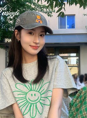 鹿晗同款26年春夏款刺绣棒球帽