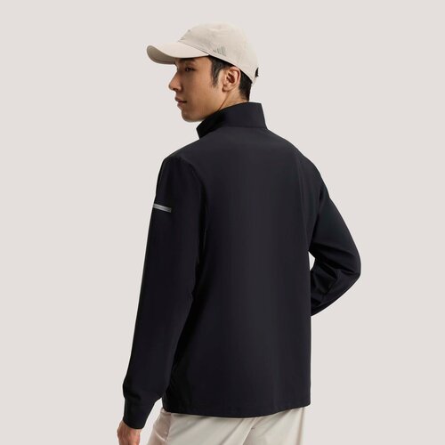 adidas阿迪达斯男子拉链针织运动休闲夹克薄外套KW4772 - 图0
