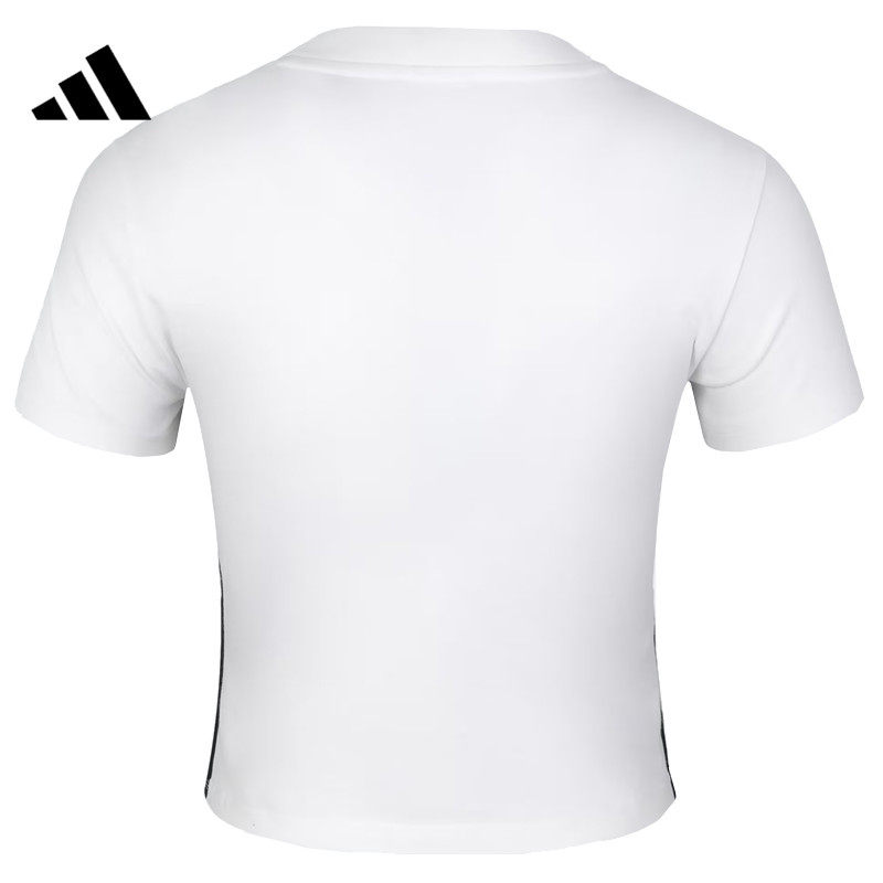 adidas阿迪达斯女子W 3S SJ BABY T圆领运动休闲短袖T恤JY8571,淘宝优惠券,粉丝福利购,淘宝优惠卷