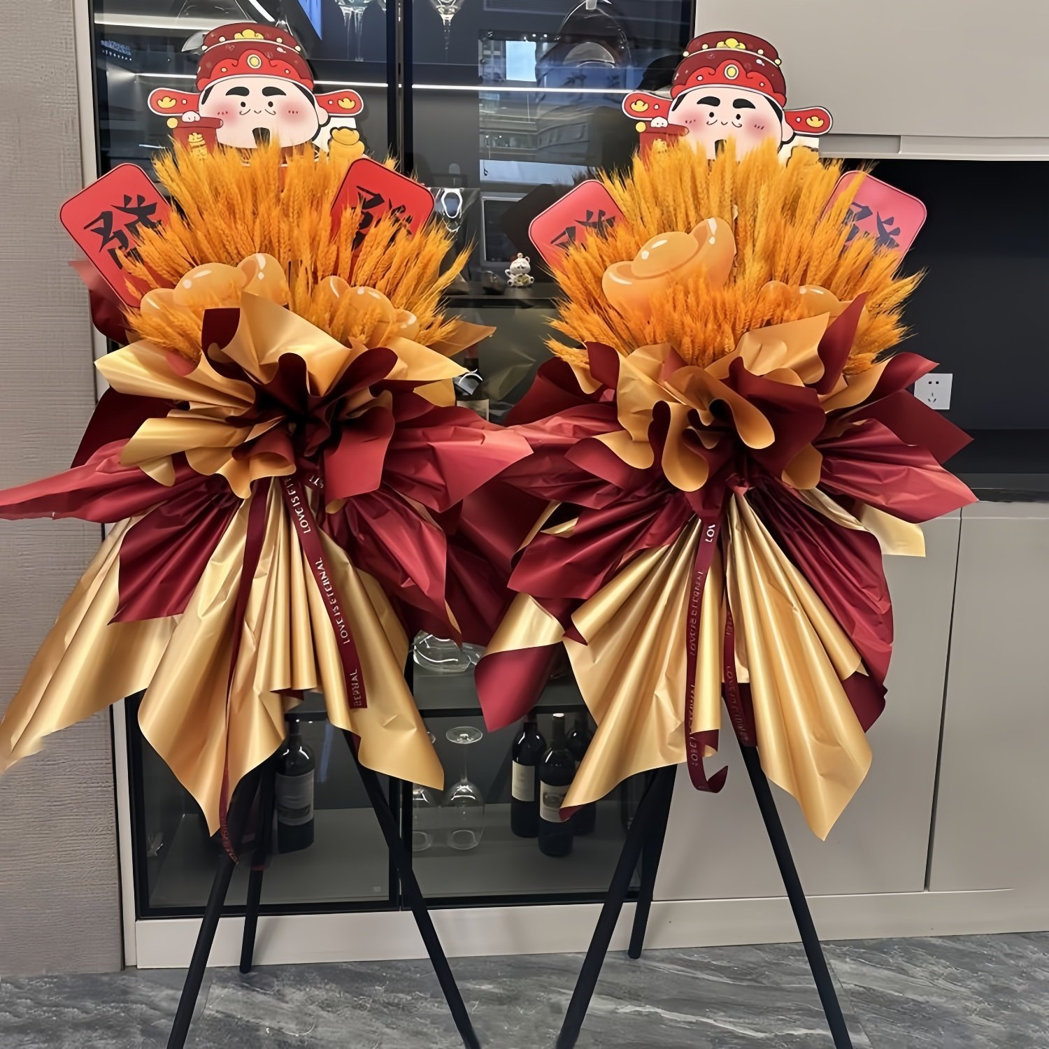 花篮开业同城鲜花配送（买一送一）演出乔迁开业花篮鲜花速递,淘宝优惠券,粉丝福利购,淘宝优惠卷