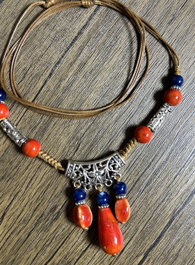 毛衣链秋冬大气高档轻奢高级感可调节不掉色陶瓷项链长款精致百搭