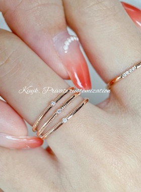 s925纯银莫桑钻戒指女