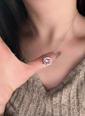 s925纯银跳动的心项链女轻奢小众