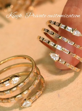 s925纯银戒指女原创小众设计简约