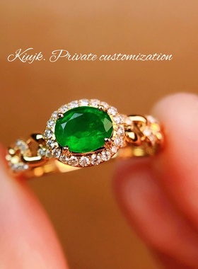 s925纯银法式轻奢链条戒指