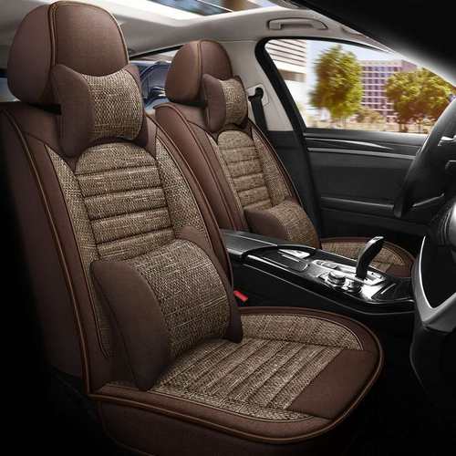 老新丰田卡罗拉13/14/15/2014/2015年款专用汽车坐垫四季亚麻座套 - 图1