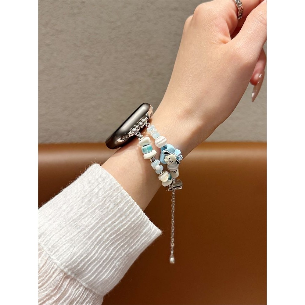 适用荣耀手表5/4表带2i荣耀亲选Watch Haylou青春爱心小狗手环9链,淘宝优惠券,粉丝福利购,淘宝优惠卷