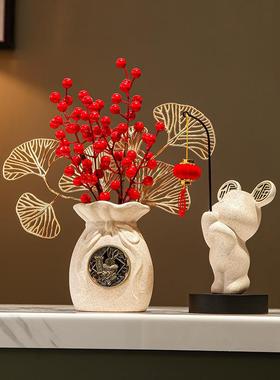 玄关招财进宝葫芦收纳家用客厅电视柜摆件乔迁新居入门钥匙置物架