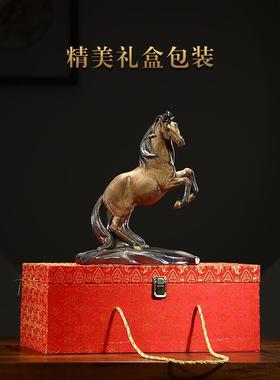 创意招财陶瓷马摆件马到成功家居客厅办公室电视柜装饰工艺品摆设