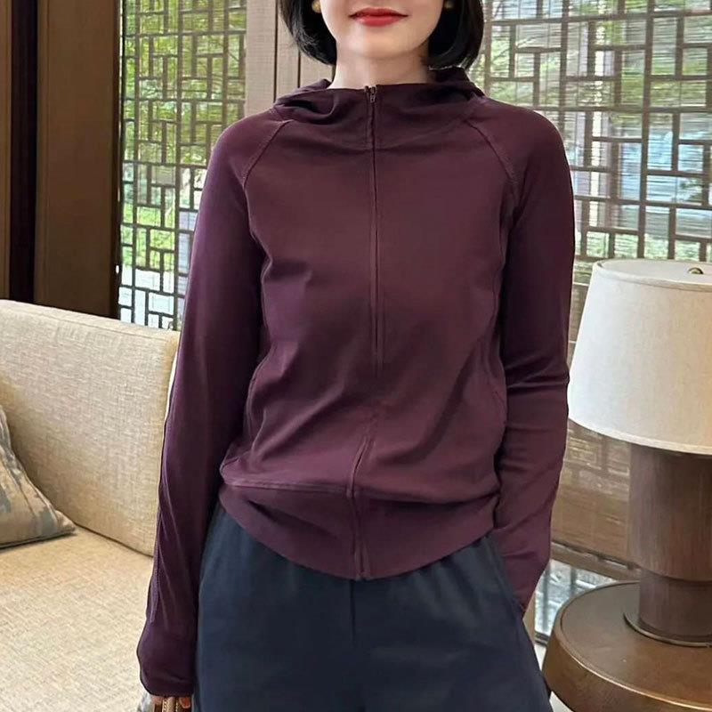 推荐连帽卫衣女春秋薄款2025年新款休闲运动开衫韩版时尚长袖上衣 - 图0
