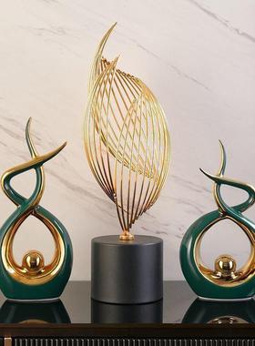 新款摆件高档轻奢客厅酒柜