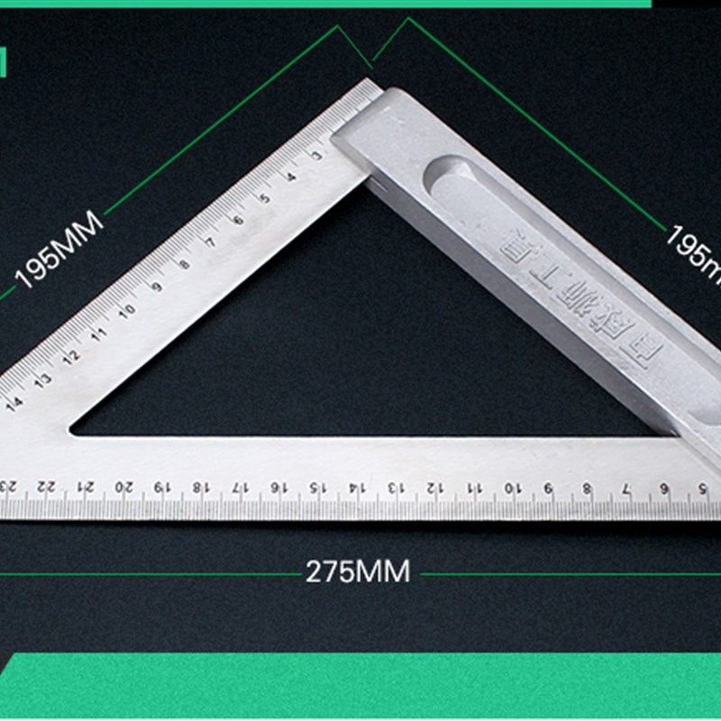 精品金力狮三角尺90度加厚铝合金三角板不绣钢45度角尺木工直角尺,淘宝优惠券,粉丝福利购,淘宝优惠卷