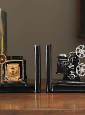 复古放映机书档桌面摆件家居客厅书房工艺品电视柜装饰品摆设